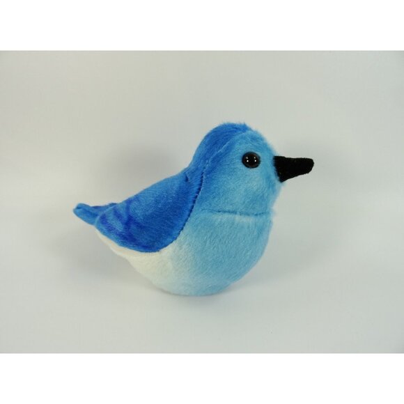 Wild Republic Birds Plush Lot Turkey Owl Bluebird Goldfinch Robin - Picture 3 of 16